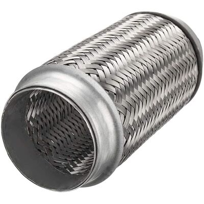 64 × 90 ملليمتر السيارات العادم مرنة الأنابيب مع التعشيق 444 + 409L المواد