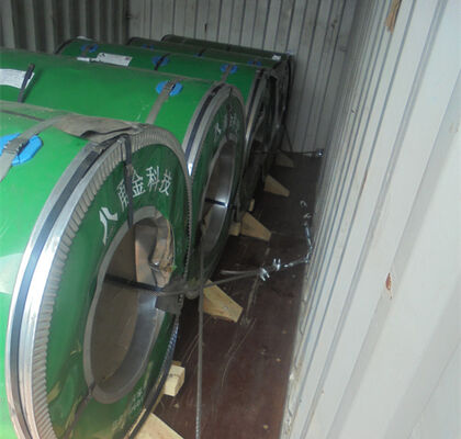 شراء 400 سلسلة 430 لفائف الفولاذ المقاوم للصدأ 1000 - عرض 1550mm ميل حافة / شق الشق التصنيع عبر الإنترنت