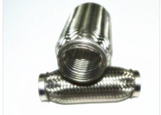 شراء 51 - 356mm الطول الكلي أنابيب العادم السيارات مرنة 304 الفولاذ المقاوم للصدأ المواد تصنيع عبر الإنترنت