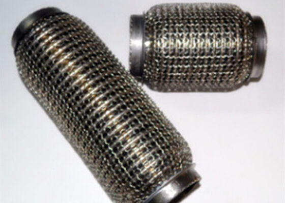 شراء الفولاذ المقاوم للصدأ السيارات العادم أنابيب مرنة 51 X 186mm حجم 38 - 76MM القطر الداخلي تصنيع عبر الإنترنت